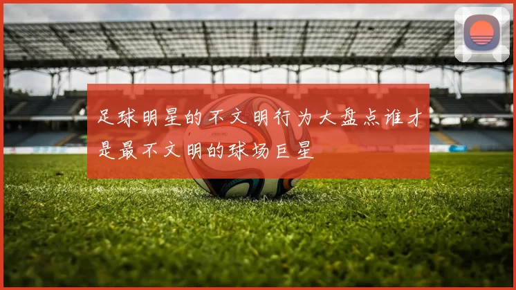 足球明星的不文明行为大盘点谁才是最不文明的球场巨星